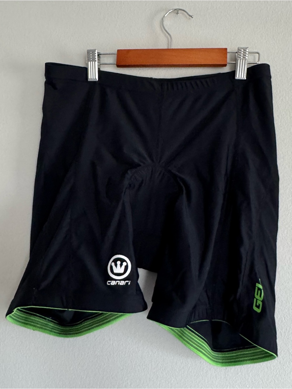 Canari GEL Padded Cycling Shorts XL Black Green Bike MTB XL